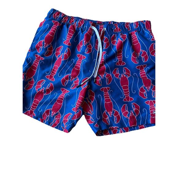 lobster Swim Trunks Shorts mens Medium Surfer Board blue red Tommy Hilfiger USA - Picture 9 of 11